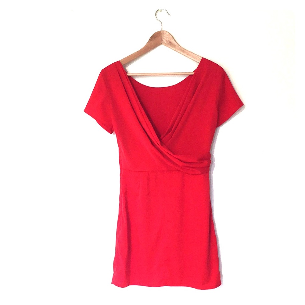 Tobi Red Callback Dress